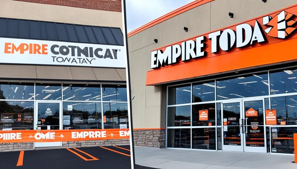 Empire Today vs Home Depot Cost