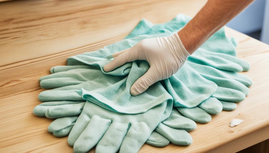 How to clean sticky wood cabinets