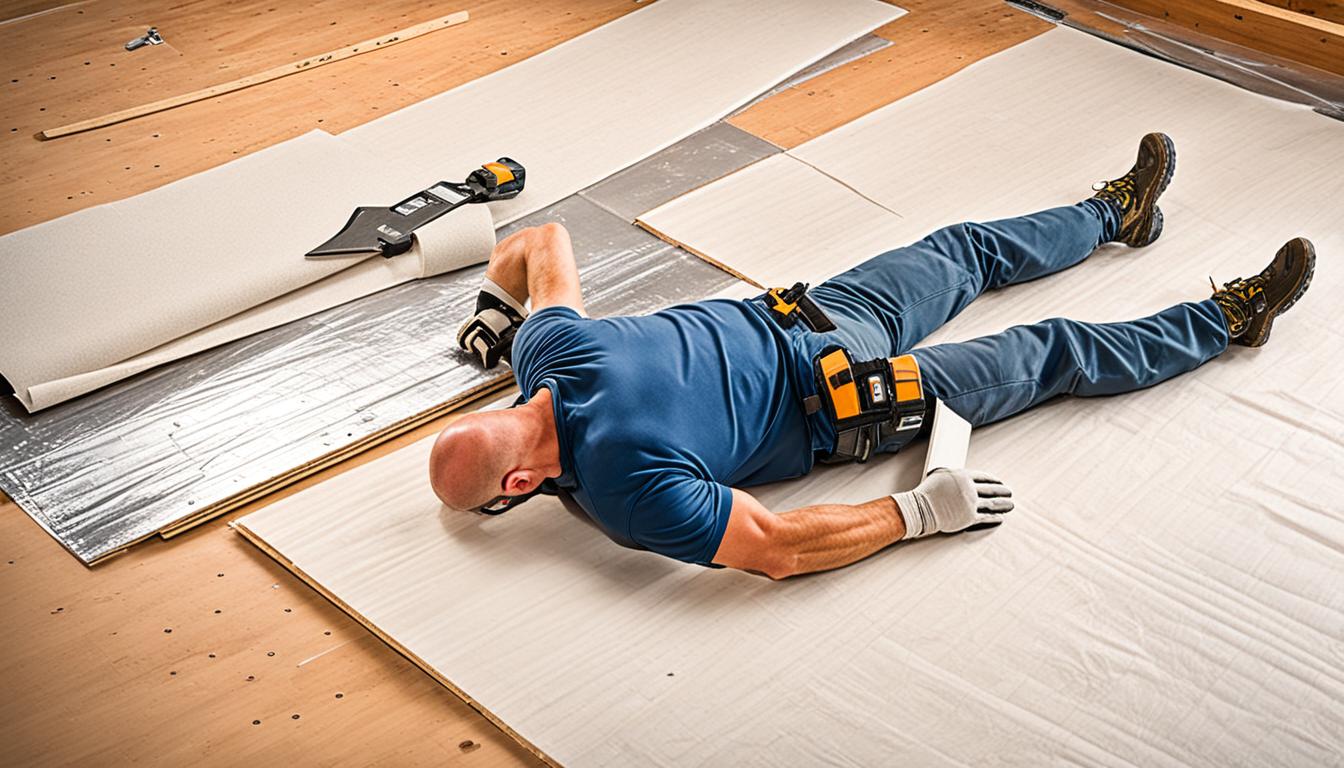 installing underlayment