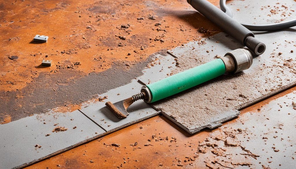 linoleum rust removal methods