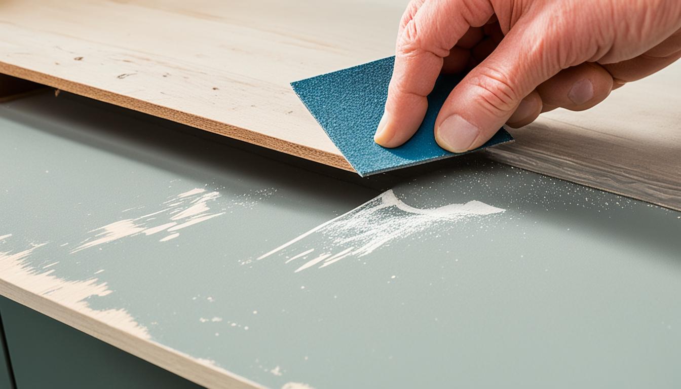 how to fix paint peeling off cabinets